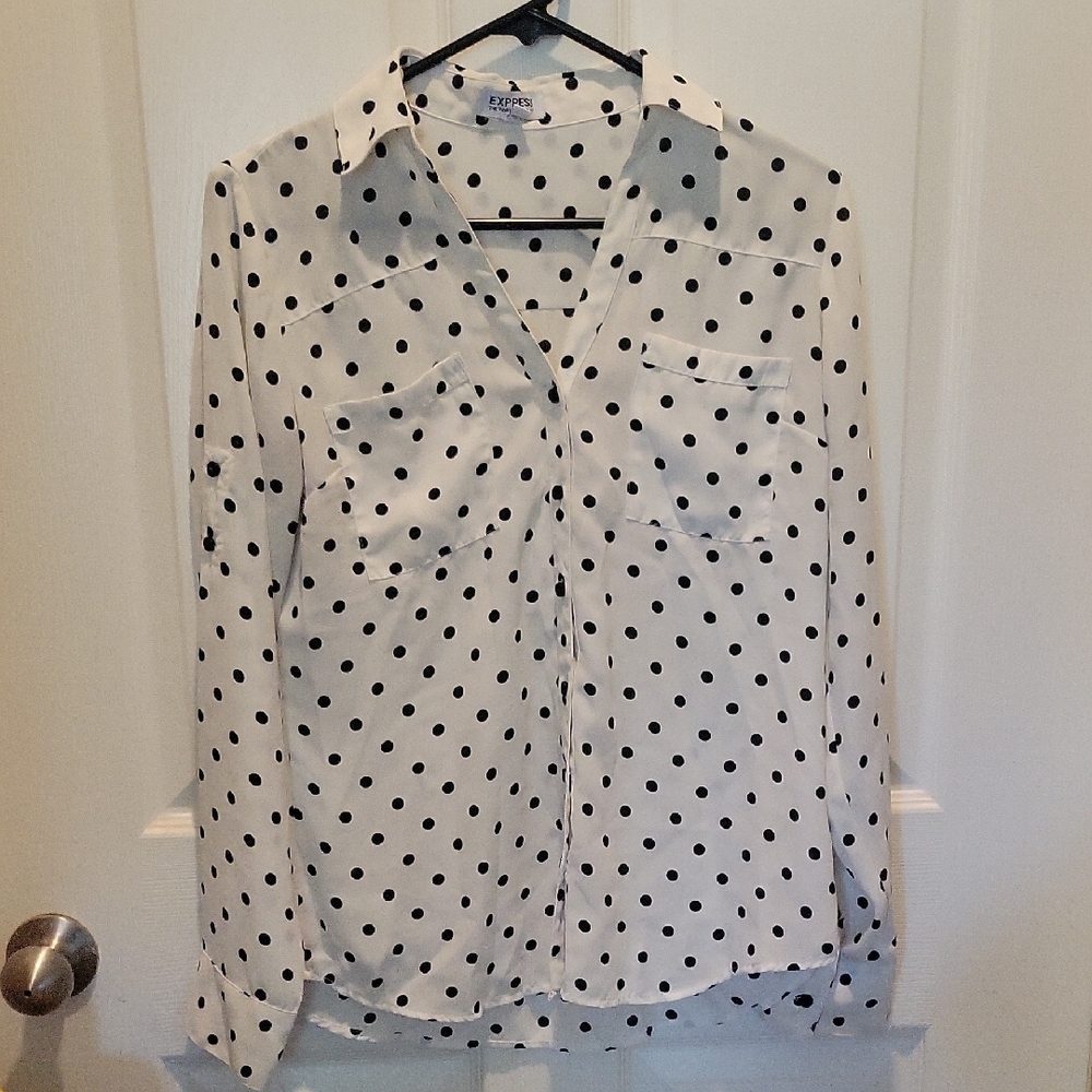 Express Portofino Shirt with Black Dots